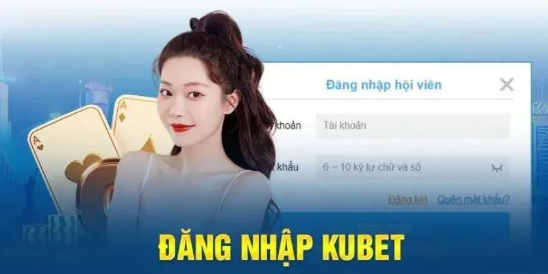 Thao tác đăng nhập Kubet